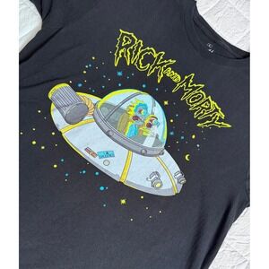 Rick and Morty Adult Swim Space Cruiser Graphic T-Shirt‎ Black Large L 2022